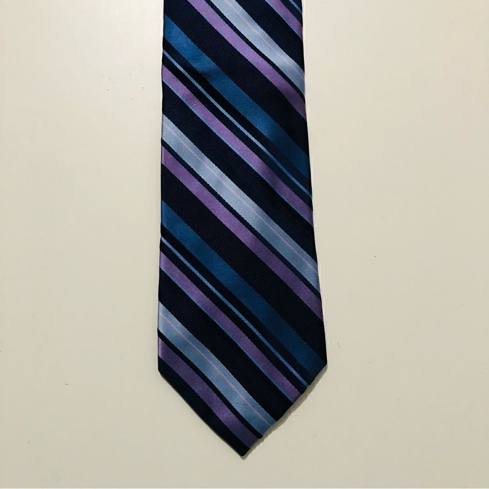 Michael Kors Purple Stripe Tie Designer